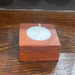 Wooden tealight holder