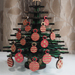 Laser-Cut Wooden Christmas Tree with Mini Baubles