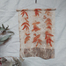 Botanical wool wall hanging - Red Eucalyptus