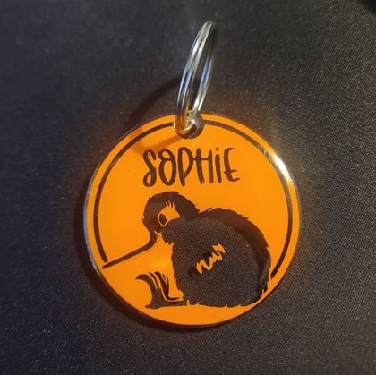 Personalized Kiwi Keyring Resin Coated