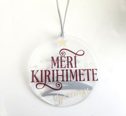 Meri Kirihimete Personal Bauble