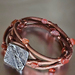 Wrap-around Brown Leather Bracelet with Carnelian Gemstone