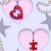 Heart Jigsaw Keyring/bag charm