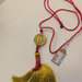 Handwoven Golden Broom Tassel Hollow White Jade Scent Sachet Necklace. XL001 Rosa Handmade Jewelry Store