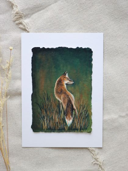 Listen to the Wild: Gouache painting on Cotton Rag Paper