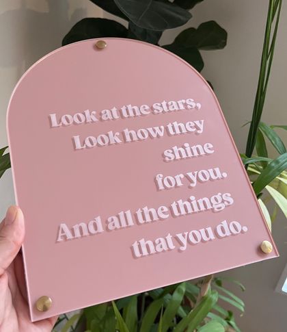 Custom quote wall decor