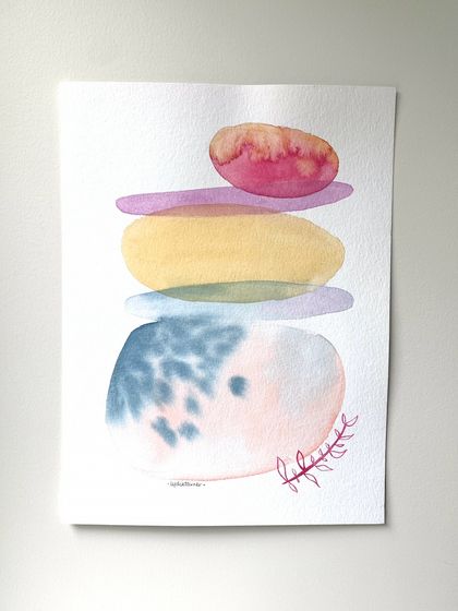 'Kōhatu pastels' Original Watercolour artwork