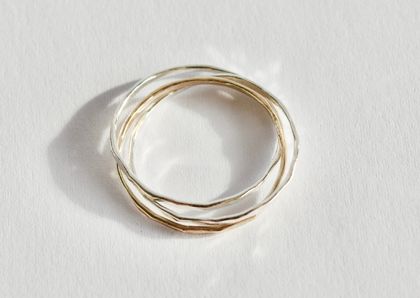 Russian wedding stacker ring set