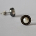 Pearl and Oxidised Sterling Silver Stud Earrings