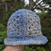 "Granny square" crochet hat