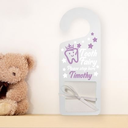 Tooth Fairy Door Hanger - Personalised - Prince