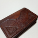 Leather card holder with pouch