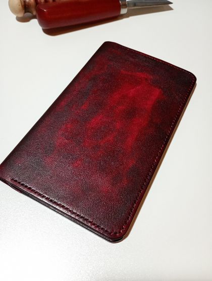 Leather long wallet