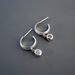 Starlight Sterling Silver Hoop & Topaz Drop Earrings
