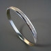 Vapour Sterling Silver Oval Bangle