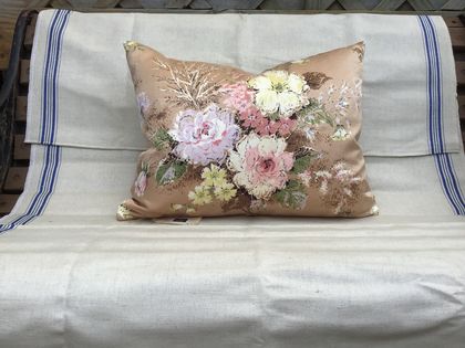 Vintage floral cushion