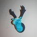 Stag Head Wall Hanging, Robyn's Blue