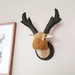 Fabric Stag Head Wall Mounted Hanging, Dijon
