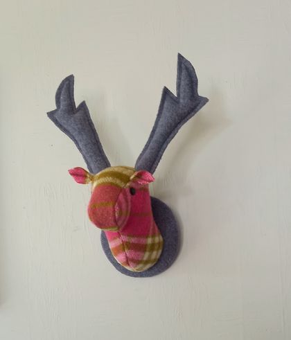 Stag Wall Hanging, Rose Hip