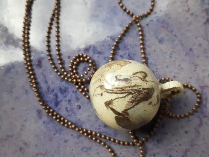 Marbled Ceramic Necklace