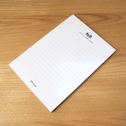 Felt notepad