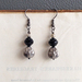Drops Of Silver And Jet: elegant, Victorian-inspired earrings in black and silver