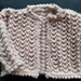 WOOL CARDIGAN with picot edge 6 Months