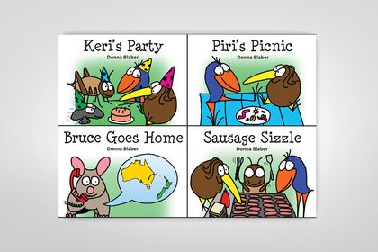 SALE - 4 Kiwi Critters Books for $15 + FREE shipping worldwide!