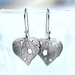Small sterling silver kawakawa dangle earrings