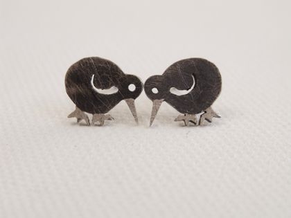 Native New Zealand Kiwi Stud Earrings
