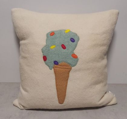Recycled Wool Cushions - Goodie Goodie Gumdrops ice-cream 