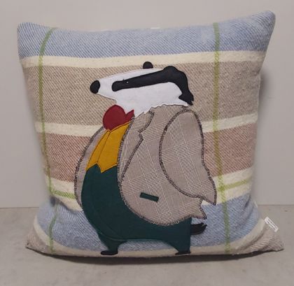 Recycled Wool Cushions - Mr Badger