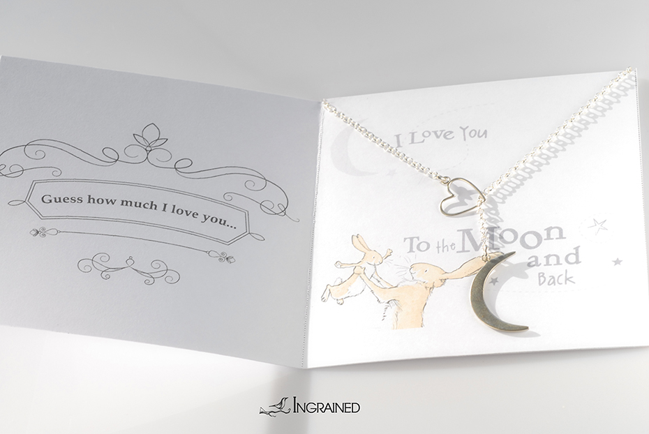 Love You to the Moon and Back Lariat Necklace, 925 ...