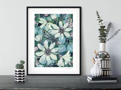 Clematis A4 Giclee Print 