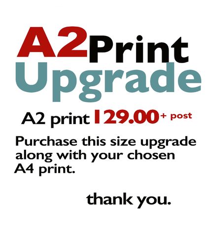 A2 Size Upgrade for Giclee Art Prints