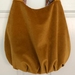Mustard Velvet bag with Pink/Taupe lining