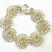 Sterling Silver Chrysanthemum Chainmaille Bracelet