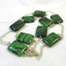 Ruby in Zoisite and Silver Chains Necklace