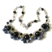 Onyx and Snowflake Obsidian Necklace - Midnight Dreaming