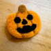 Needle Felted Pumpkin Brooch