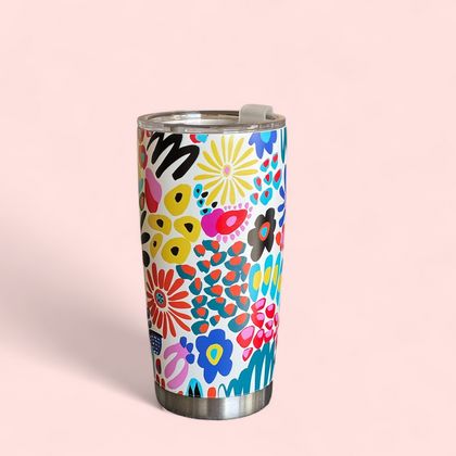 Floral- Stainless steel tumblers