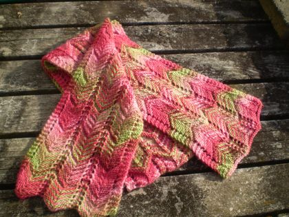 Matsumae Park scarf - knitted frrom 100% pure NZ wool