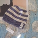 Brooklyn lilac striped beanie - luxury winter hat with hand dyed merino stripes