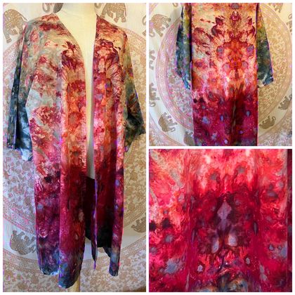 Hand dyed linen Jacket