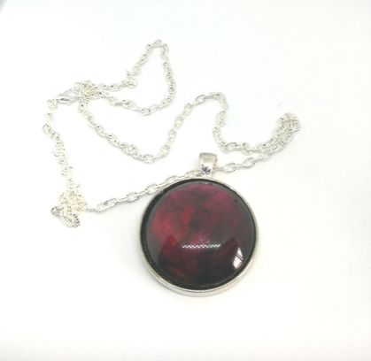 Hand Painted Pendant RED 