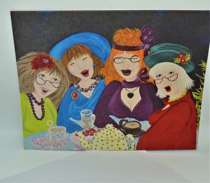 Greeting Card from original painting The Sisters