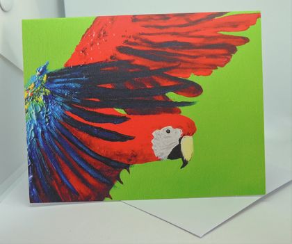 Greeting Card from original painting Big Red