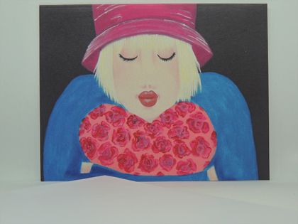 Greeting Card from original painting Thinking Loving Thoughts