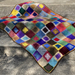 Retro Wool Crochet Squares Blanket or Bed Throw
