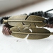 Beadsnknots: Bronze Feather Macrame Bracelet